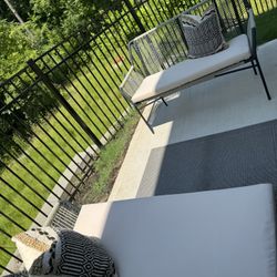 Modern Outdoor Loveseats (Set of 2) - Excellent Condition - $200