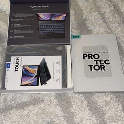 BUNDLE: Typecase Touch Keyboard Case + ESR Tempered Glass Screen Protector for iPad A16