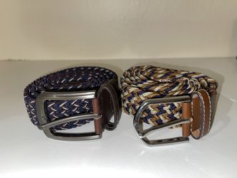 Men’s Belts (Waist 32-36) Elastic Roped