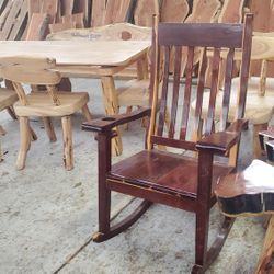 Ebony Wood Rocking Chairs 