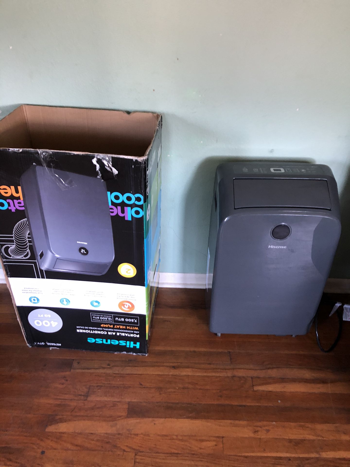 Hisense portable Ac and Heater used once. Excellent condition