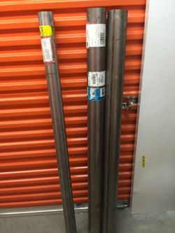 Selling exhaust pipes 1x 5ft 3.5in 2x5ft 4in