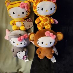 Hello Kitty Animal Plush Set