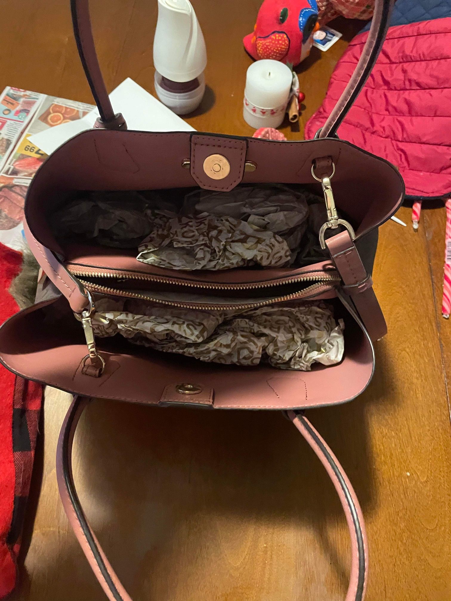 Salmon And Brown MK Purse And Wallet