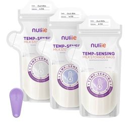 Breast milk storage bags