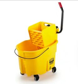 WaveBrake 35 Qt. Plastic Mop Bucket with Wringer