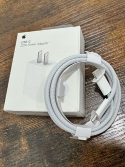 Apple 20W USB-C Power Adapter & USB-C to C