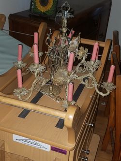 Heavy antique chandeliers