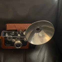Vintage 1950s Argus C3 Camera With Flash And Case
