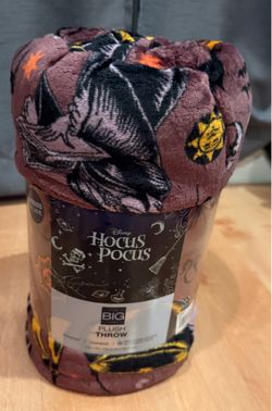 New Disney Hocus Pocus 🎃 The Big One Throw Blanket Please Read Post Before Messaging