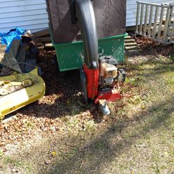 LAWN TRACTOR LEAF VACUUM.....