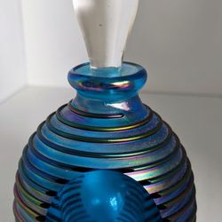 Vintage Iridescent Glass Perfume Bottle