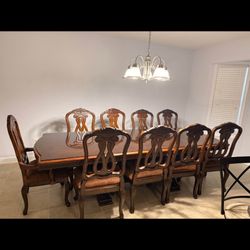 Large adjustable Wood Dining table