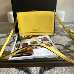 Yellow Kate Spade Crossbody Bag 