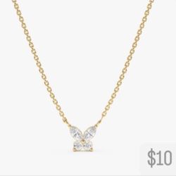 Gold butterfly necklace #butterflyjewelry
