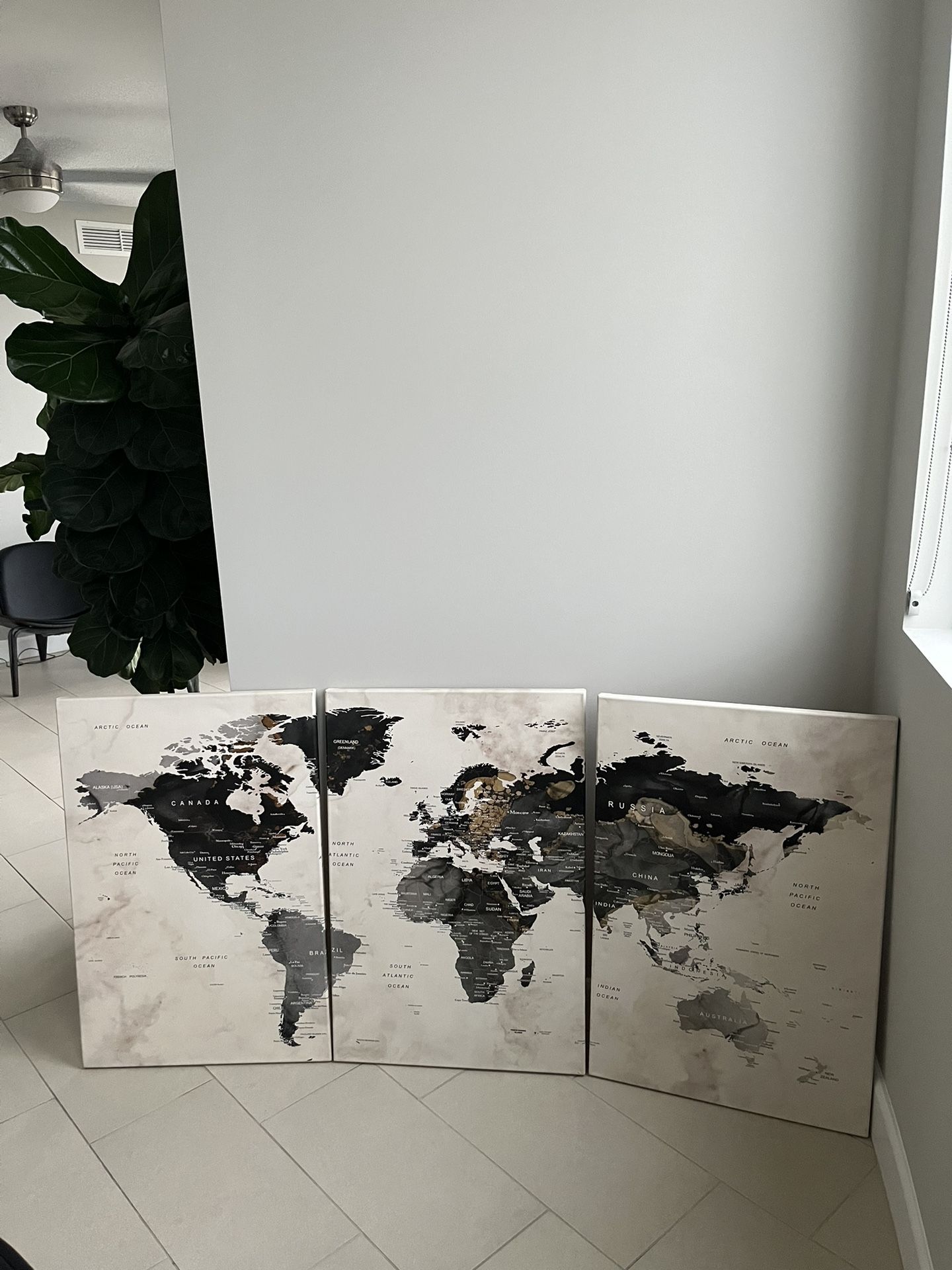 World Map Wall Art