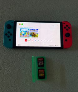 Switch OLED + 3 Games (Can Deliver)