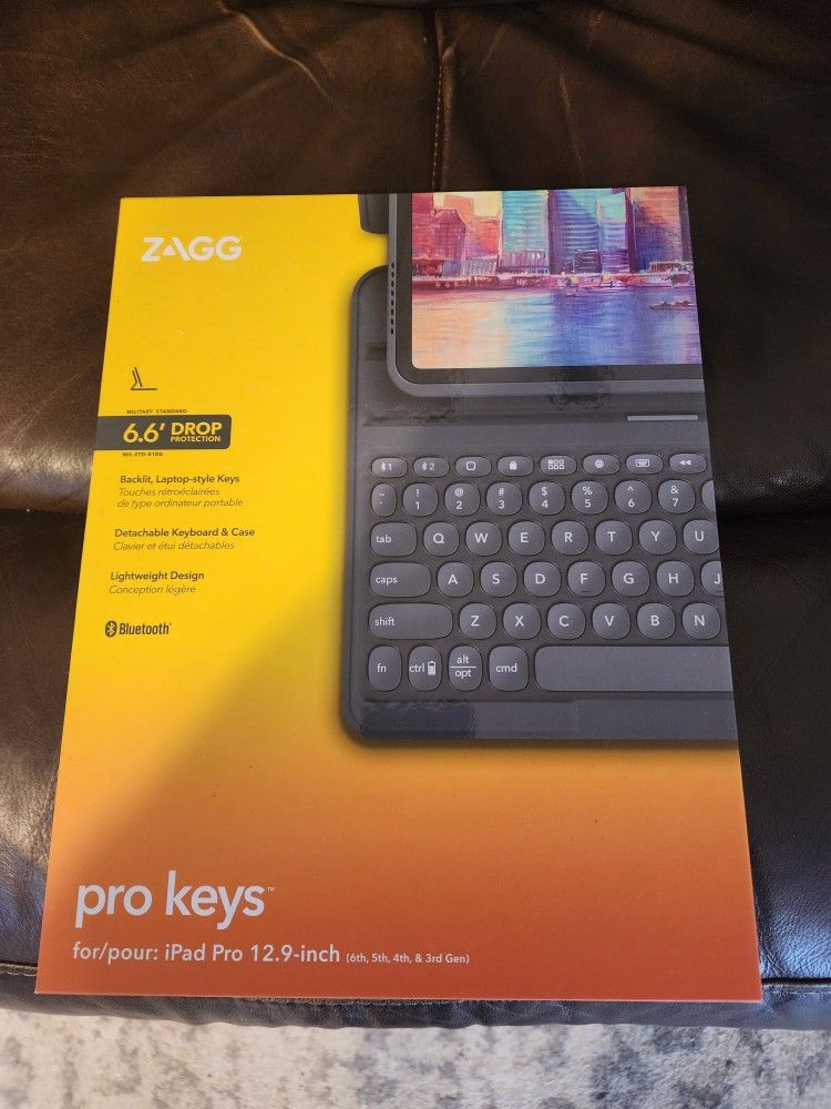 Zagg Pro Keys iPad Keyboard Case 12.9 & 13 Inch