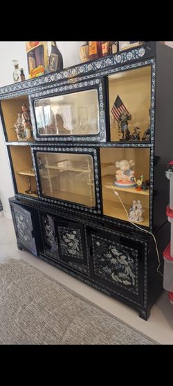 Vintage Asian Inlay Furniture 