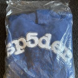 Blue & white spider hoodie