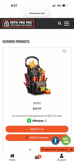 Veto Tool bag DP3