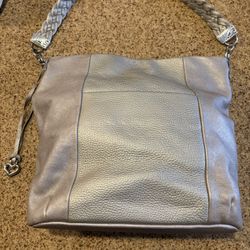 Brighton Silver Hobo Bag