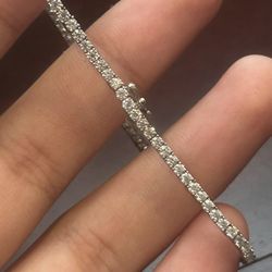 Moissanite tennis bracelet