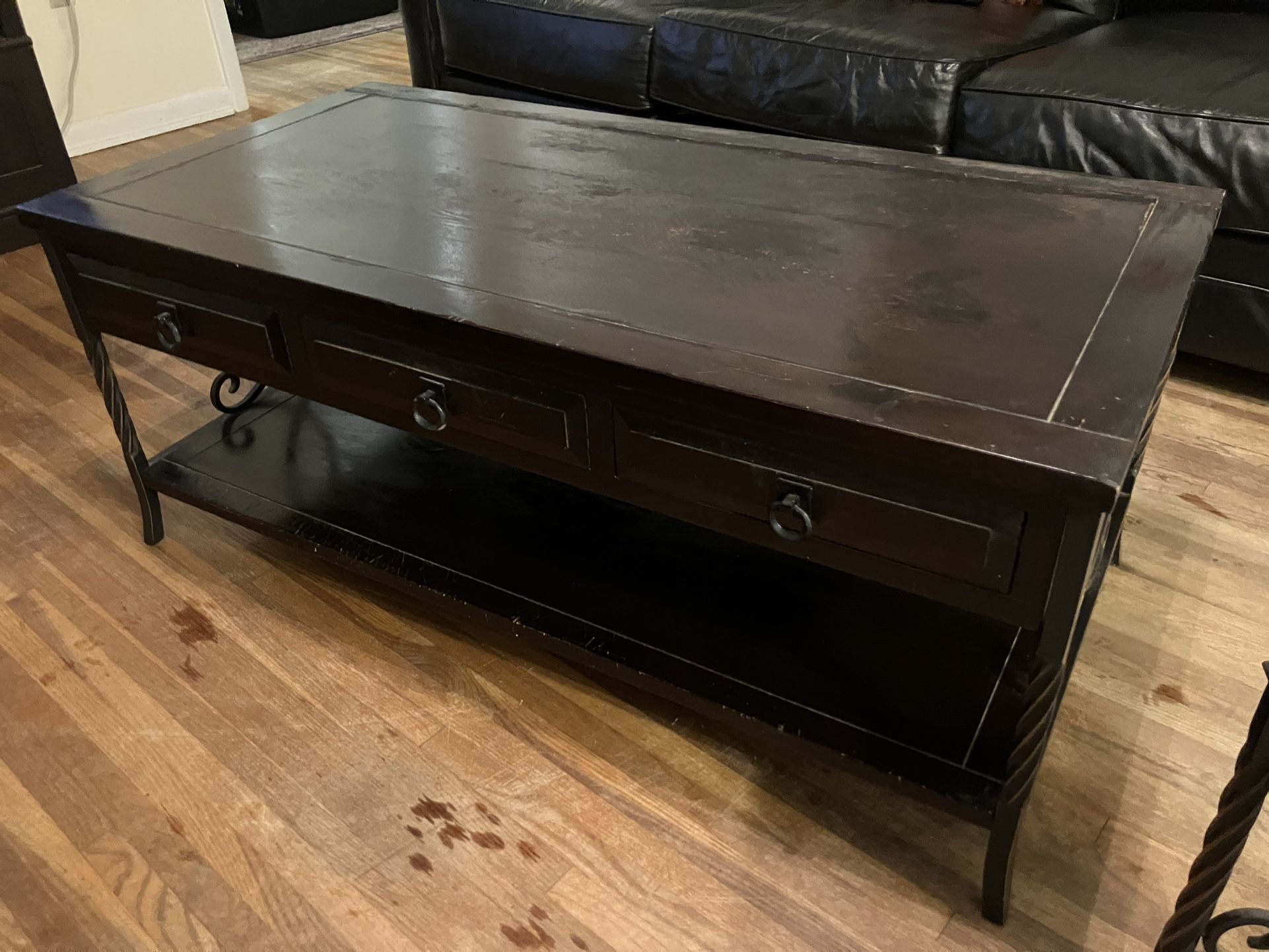 Distressed Matching Coffee Table And EndTable From Hobby Lobby