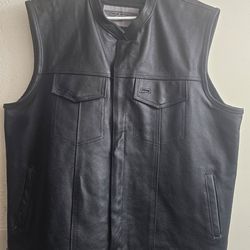 Leather vest