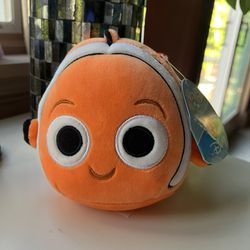 Squishmallows Nemo Disney Pixar 5” Stuffed Animal Orange Clownfish Plush