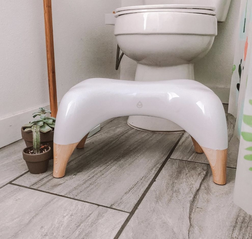 Sparkling Clean TUSHY Ottoman Premium Toilet Stool — Sleek High-End Design