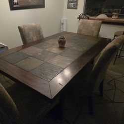 Real Wood Dining Table with chairs 
