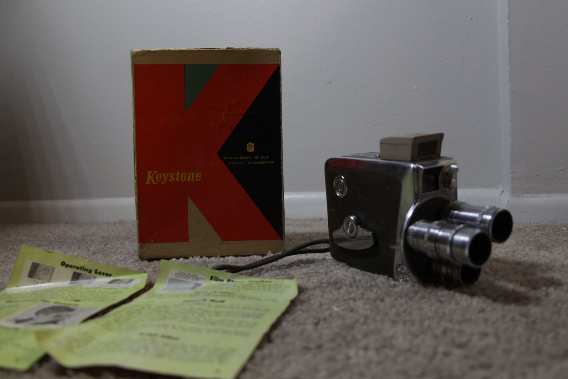 Keystone K-48 Bel Air Magazine 8mm Movie Camera w/Original Box UNTESTED 
