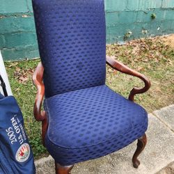 Two Arm Chairs Blue/Purple (2)