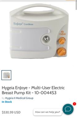 Hygeia EnJoye Cordless Electric Breast Pump