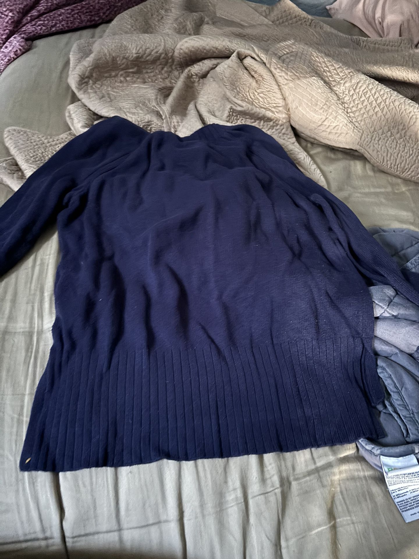 Navy Blue Medium Teen Or Adult Sweater