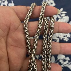Men’s Fashion Stainless Steel Chain Necklace 20 In $32