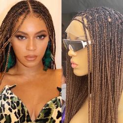 40inch Blonde Braid Wig 