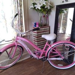 Bycle Its Beautiful, Pink Color Only One Time Used, Its Pre Owned 