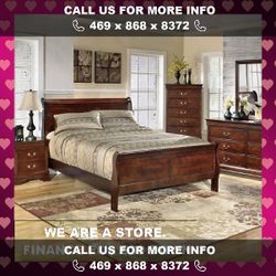 Louis Philippe Traditional Cappuccino Queen King Four-Piece Bedroom Set