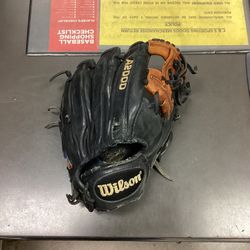 Used Wilson A2000 1787 11 3/4” (Hole On Inside Middle Finger Of Glove) SKU45-46 