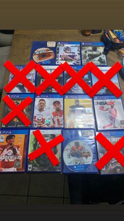 PS4 GAMES ( $4 EACH BUY ALL OR SEPARATE )