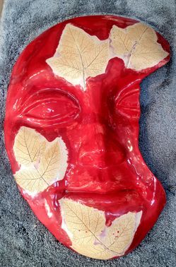 Unique Very Large Wall Ceramic Mask 24x 18&quot;