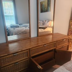 Free Dresser With 2 mirrors & 9 drawers 