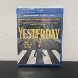 Yesterday Blu-Ray + DVD NEW SEALED Beatles Movie Universal 2019 Comedy Rock