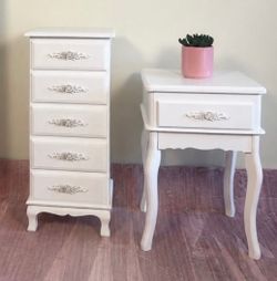 Vintage Inspired Lingerie Chest with Night Stand