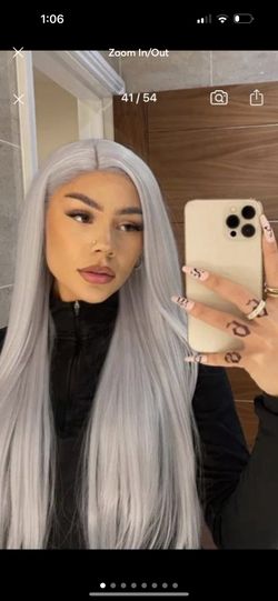 Virgin Only Gray Synthetic Hair Wig