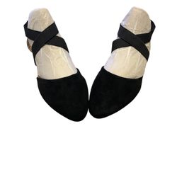 Black Flats Women Size 38 (7.5)
