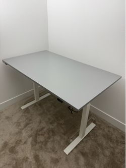 IKEA RODULF Electric Standing Desk - Light Grey