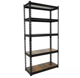 KING'S RACK Black 5-Tier Boltless Tier Height Adjustable Garage Steel Storage Rack Shelving Units (30 in W x 60 in H x 12 in D